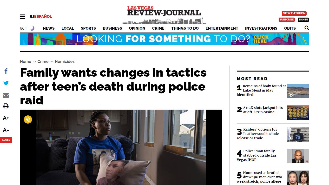Family wants search warrant changes after teen’s death | Las Vegas ...